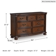 Ashley Furniture Lavinton Brown Dresser