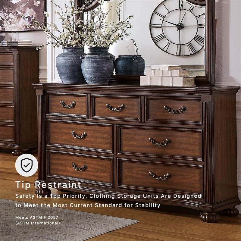 Ashley Furniture Lavinton Brown Dresser