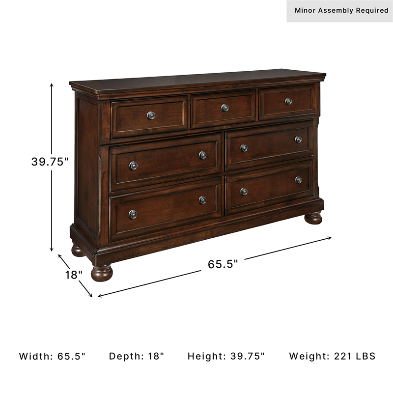 Ashley Furniture Cabalynn Light Brown Dresser
