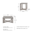 Signature Design by Ashley Garnilly Whitewash Coffee Table (Set of 3)