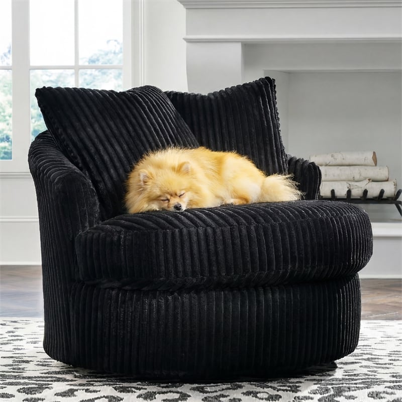 Signature Design by Ashley Furniture Gramwell Onyx Swivel Chair