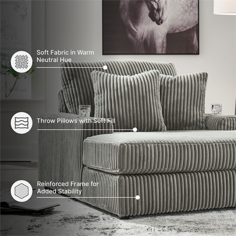 Signature Design by Ashley Furniture Lindyn Fog Chaise