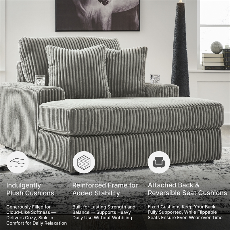 Signature Design by Ashley Furniture Lindyn Fog Chaise