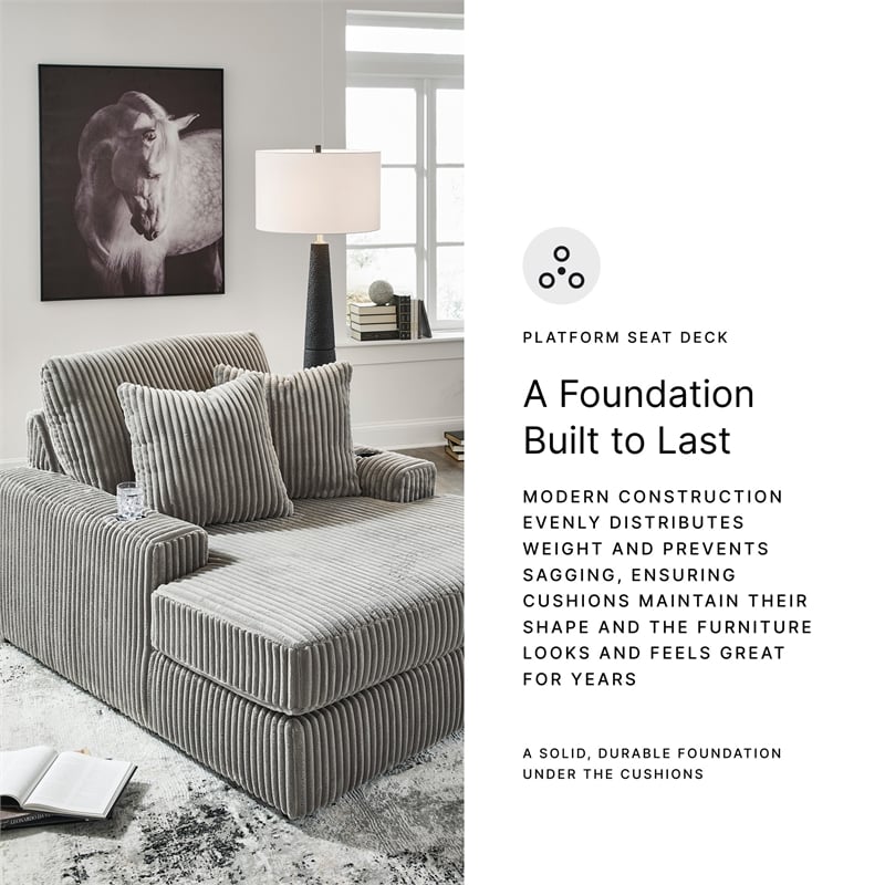 Signature Design by Ashley Furniture Lindyn Fog Chaise