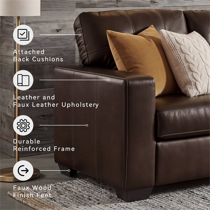 Signature Design by Ashley Furniture Santorine Brown Sofa