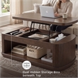 Signature Design by Ashley Furniture Korestone Dark Brown Lift-Top Coffee Table