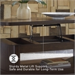 Signature Design by Ashley Furniture Korestone Dark Brown Lift-Top Coffee Table