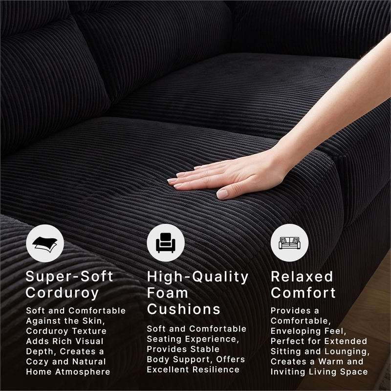 Signature Design by Ashley Furniture SimpleJoy Onyx Loveseat