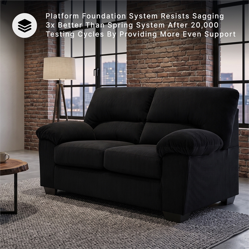 Signature Design by Ashley Furniture SimpleJoy Onyx Loveseat