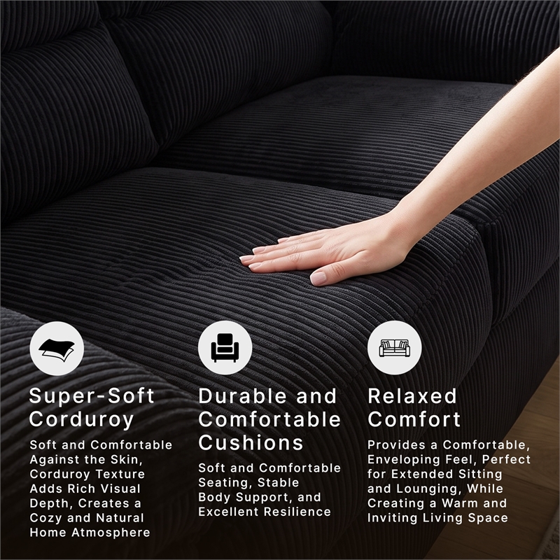 Signature Design by Ashley Furniture SimpleJoy Onyx Loveseat