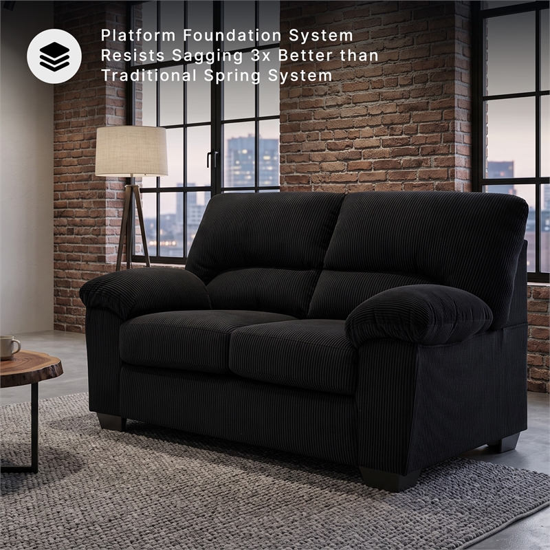 Signature Design by Ashley Furniture SimpleJoy Onyx Loveseat