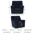 Signature Design by Ashley Furniture SimpleJoy Navy Recliner
