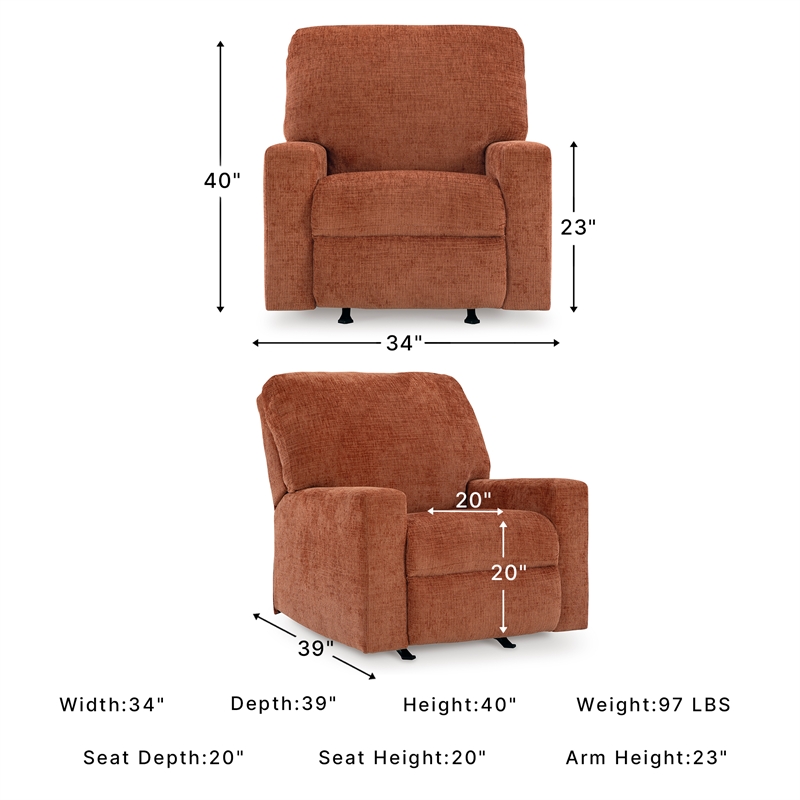 Signature Design by Ashley Furniture Aviemore Spice Recliner