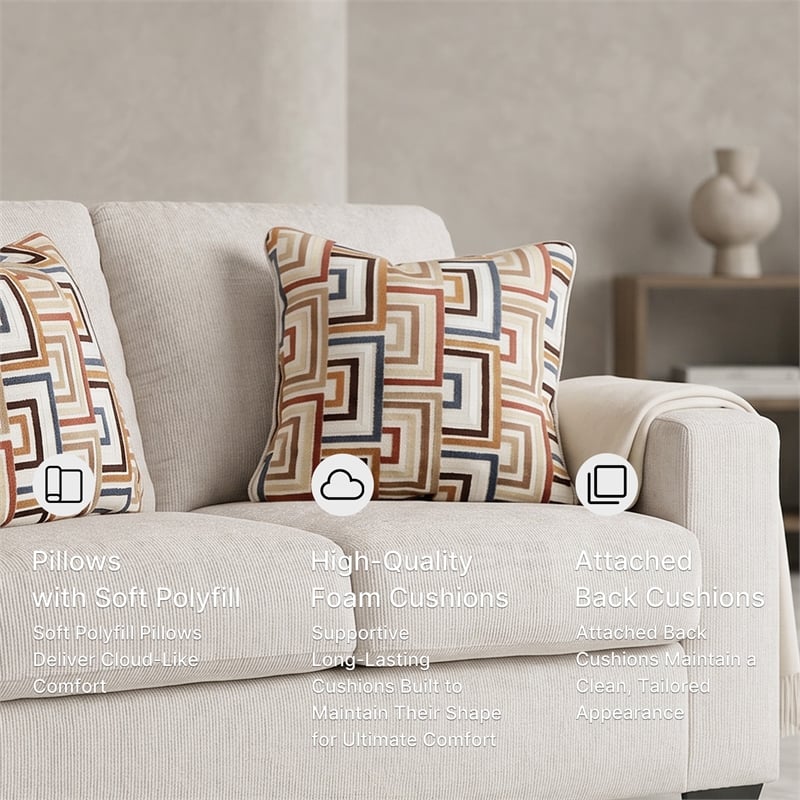 Signature Design by Ashley Furniture Aviemore Stone Loveseat