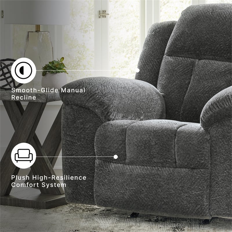 Signature Design by Ashley Furniture Frohn Graphite Recliner