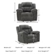 Signature Design by Ashley Furniture Frohn Graphite Recliner