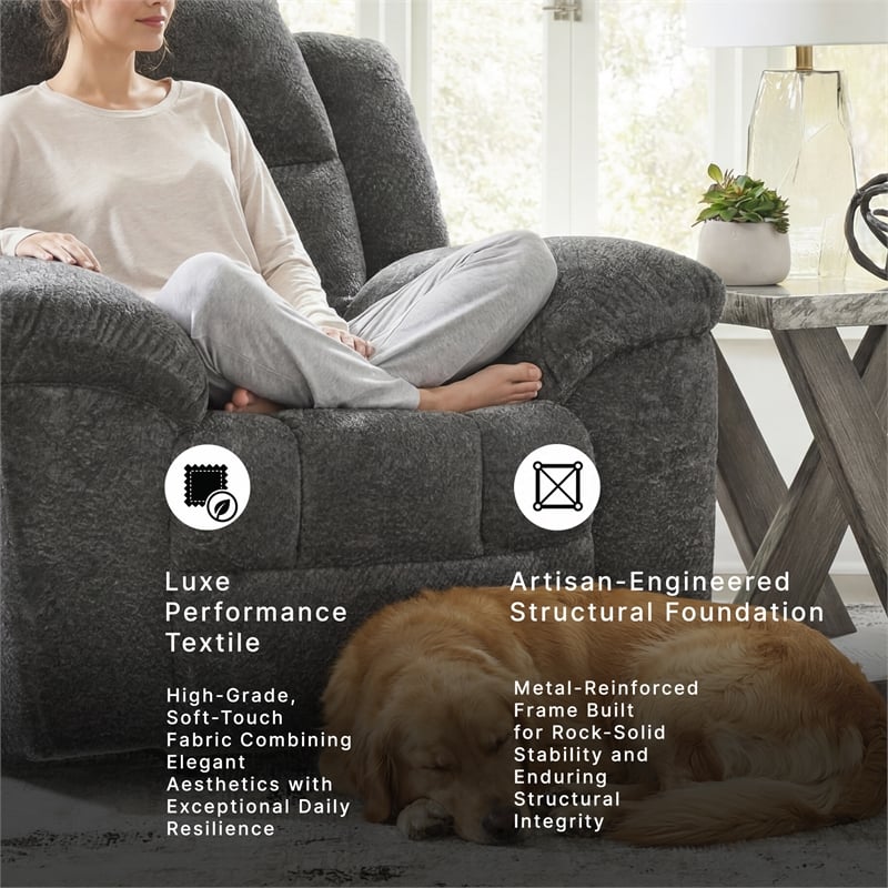Signature Design by Ashley Furniture Frohn Graphite Recliner