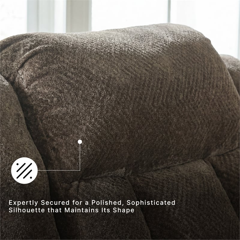 Signature Design by Ashley Furniture Frohn Chocolate Reclining Sofa