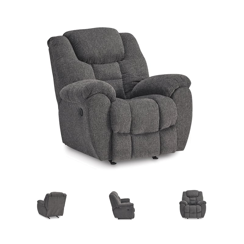 Signature Design by Ashley Furniture Foreside Charcoal Recliner