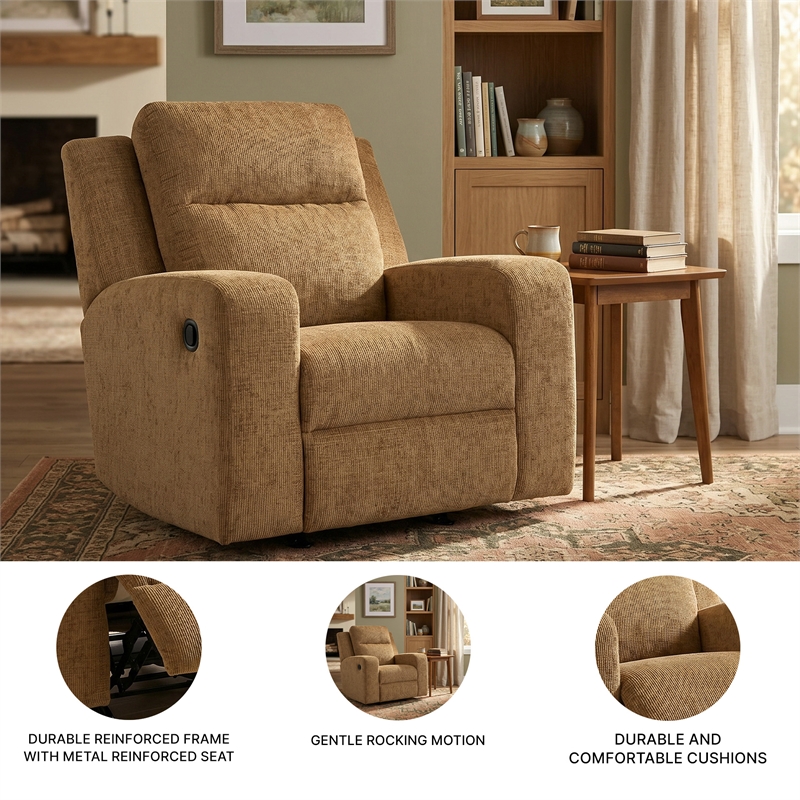 Signature Design by Ashley Furniture Kanlow Honey Recliner