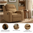 Signature Design by Ashley Furniture Kanlow Honey Recliner