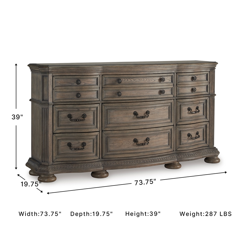 Signature Design by Ashley Furniture Ardenfield Light Brown Dresser