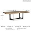Signature Design by Ashley Furniture Tomtyn Light Brown Dining Extension Table