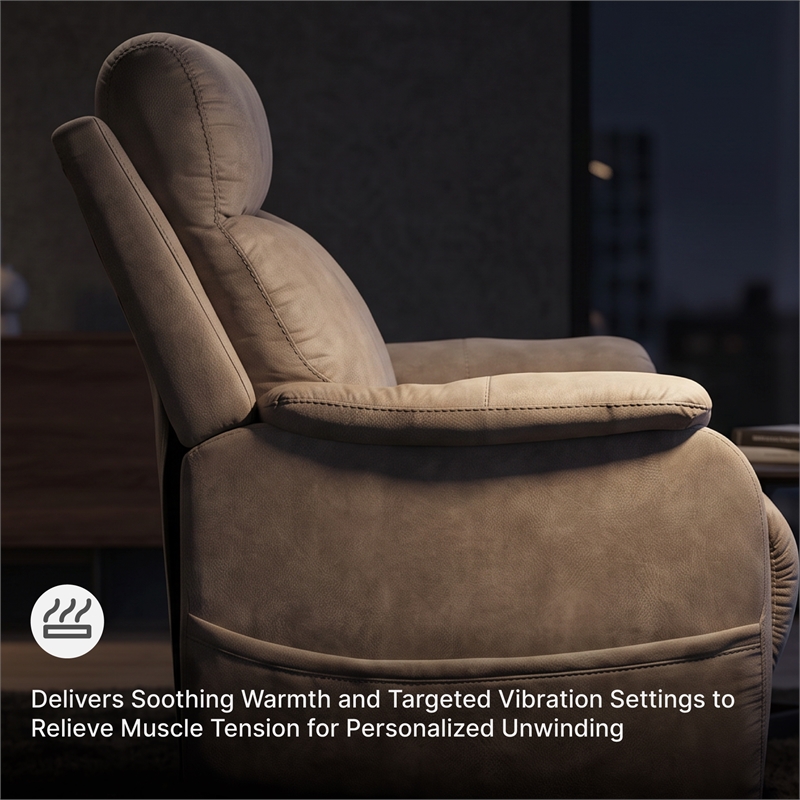 Signature Design by Ashley Crestmeade Gray Power Lift Recliner