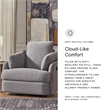 Signature Design by Ashley Modmax Gray Swivel Glider Chair