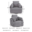 Signature Design by Ashley Modmax Gray Swivel Glider Chair