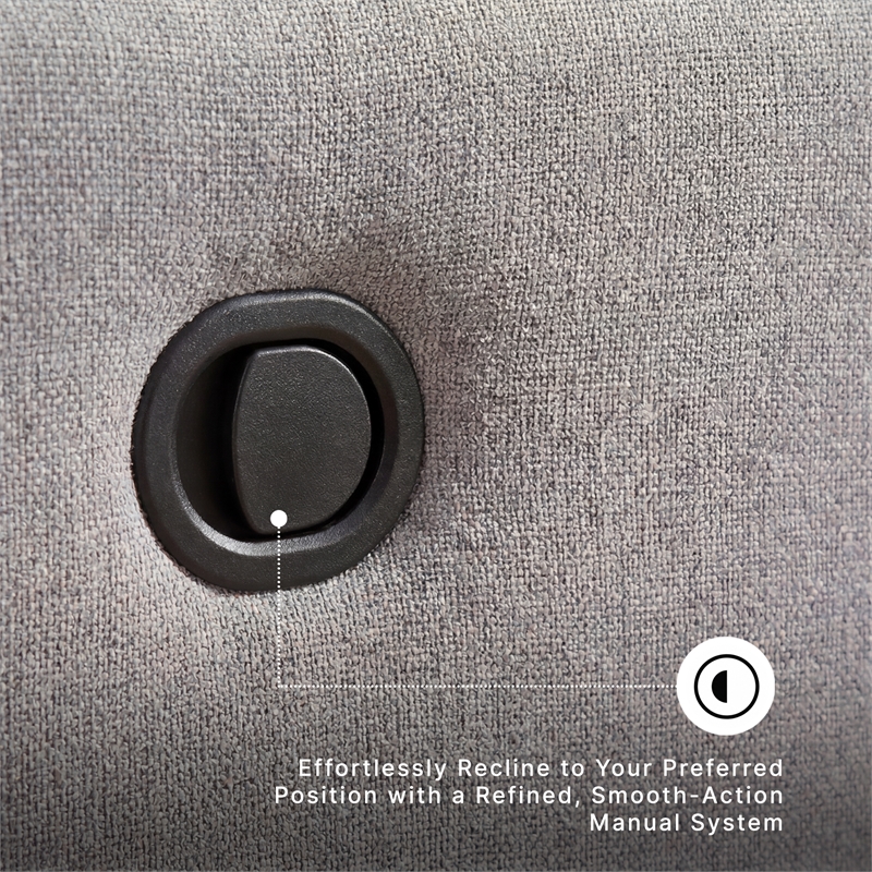 Signature Design by Ashley Modmax Gray Swivel Glider Chair