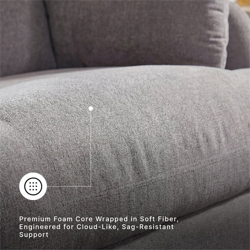 Signature Design by Ashley Modmax Gray Swivel Glider Chair