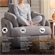 Signature Design by Ashley Modmax Gray Swivel Glider Chair