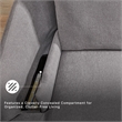 Signature Design by Ashley Modmax Gray Swivel Glider Chair