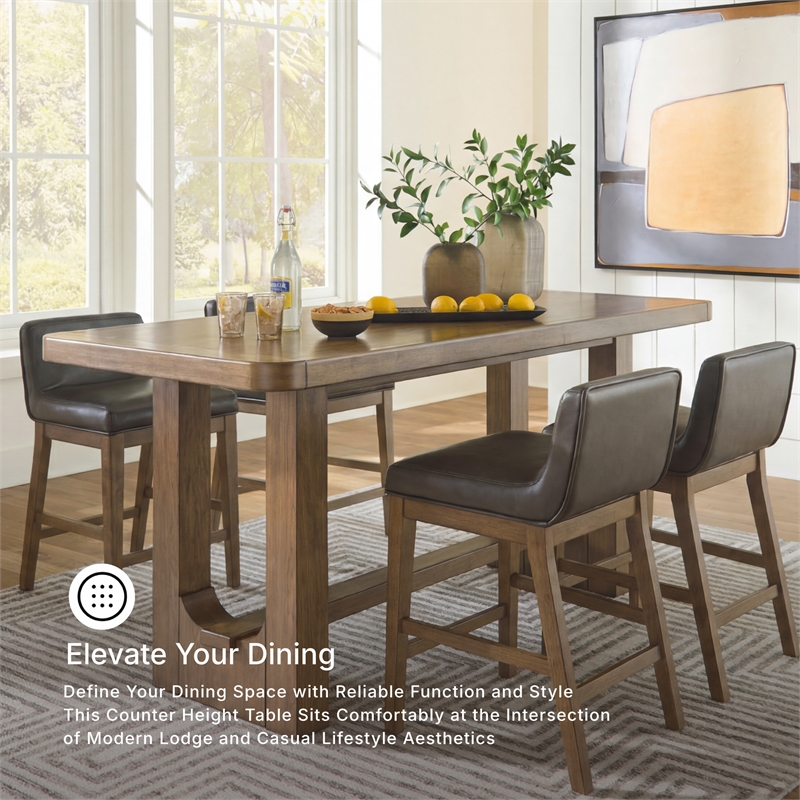 Signature Design by Ashley Cabalynn Brown Counter Height Dining Table