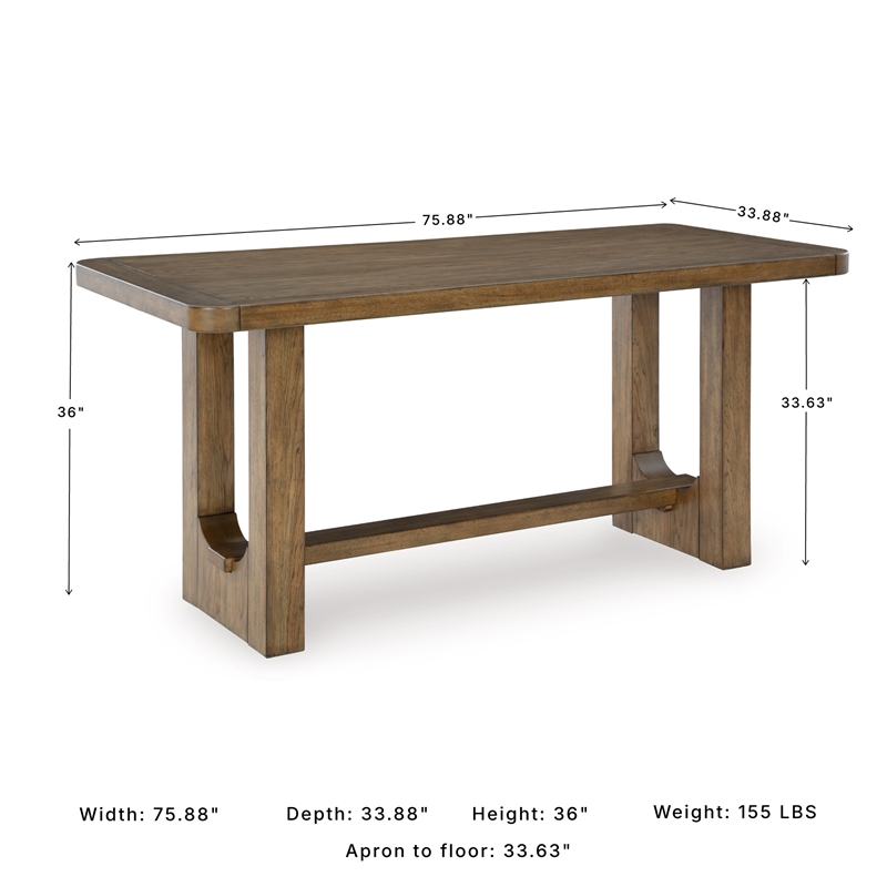 Signature Design by Ashley Cabalynn Brown Counter Height Dining Table