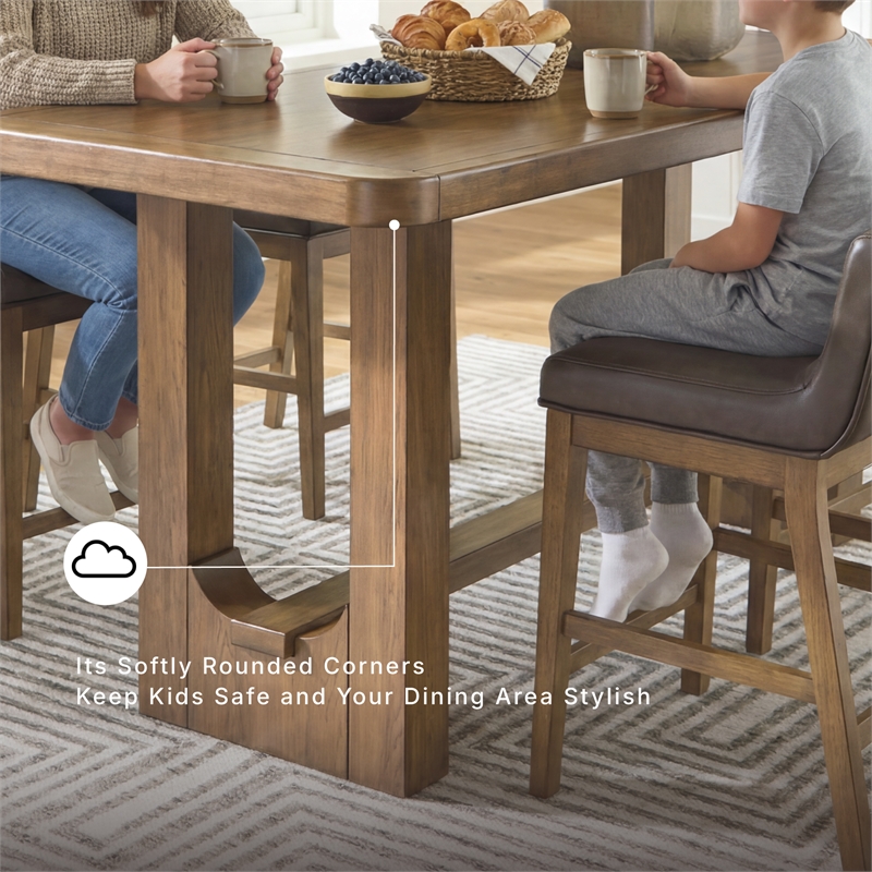 Signature Design by Ashley Cabalynn Brown Counter Height Dining Table