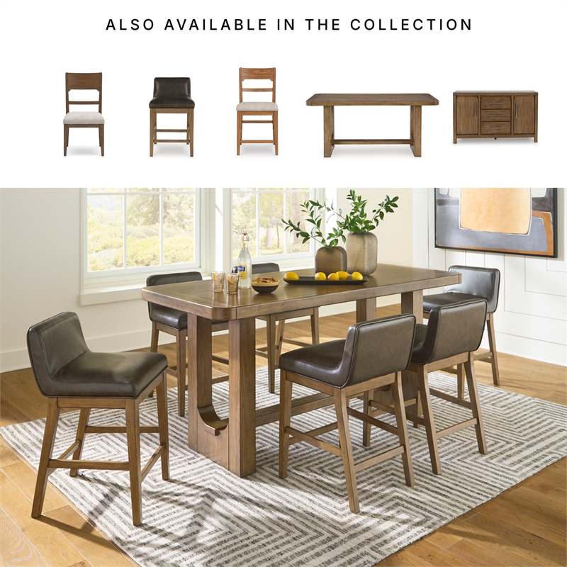 Signature Design by Ashley Cabalynn Brown Counter Height Dining Table