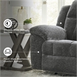 Signature Design by Ashley Frohn Gray Reclining Sofa