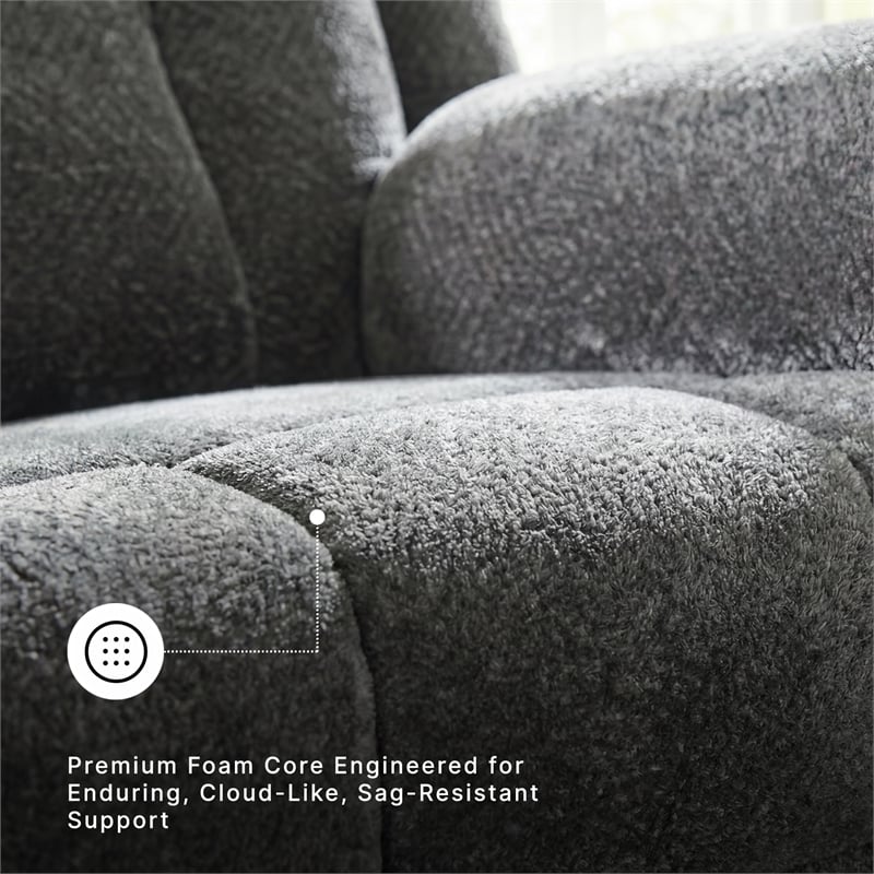 Signature Design by Ashley Frohn Gray Reclining Sofa