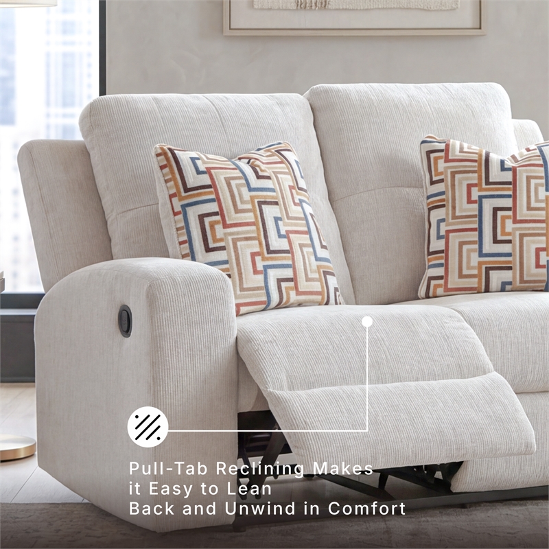 Signature Design by Ashley Danum Beige Reclining Loveseat