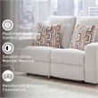 Signature Design by Ashley Danum Beige Reclining Loveseat