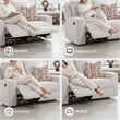 Signature Design by Ashley Danum Beige Reclining Loveseat