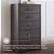 Signature Design by Ashley Granaport Dark Gray 5 Drawer Chest