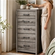 Signature Design by Ashley Fondenlane Dark Gray 5 Drawer Chest