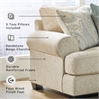 Signature Design by Ashley Monaghan Beige Sofa