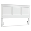 Signature Design by Ashley Fortman White King/California King Panel Headboard