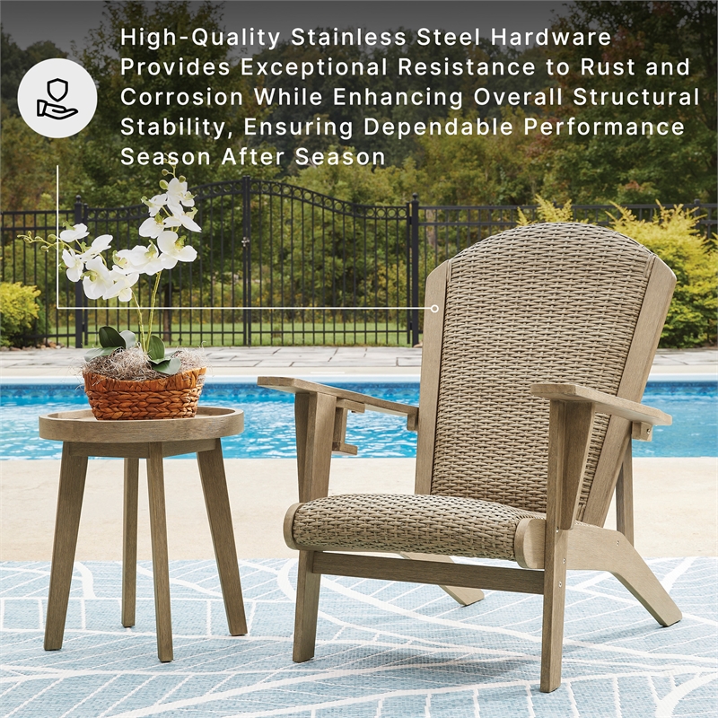 Signature Design by Ashley Coastal Reef Beige Adirondack Chair