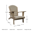 Signature Design by Ashley Coastal Reef Beige Adirondack Chair