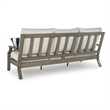 Signature Design by Ashley Rainier Ranch Brown Outdoor Sofa with Cushion